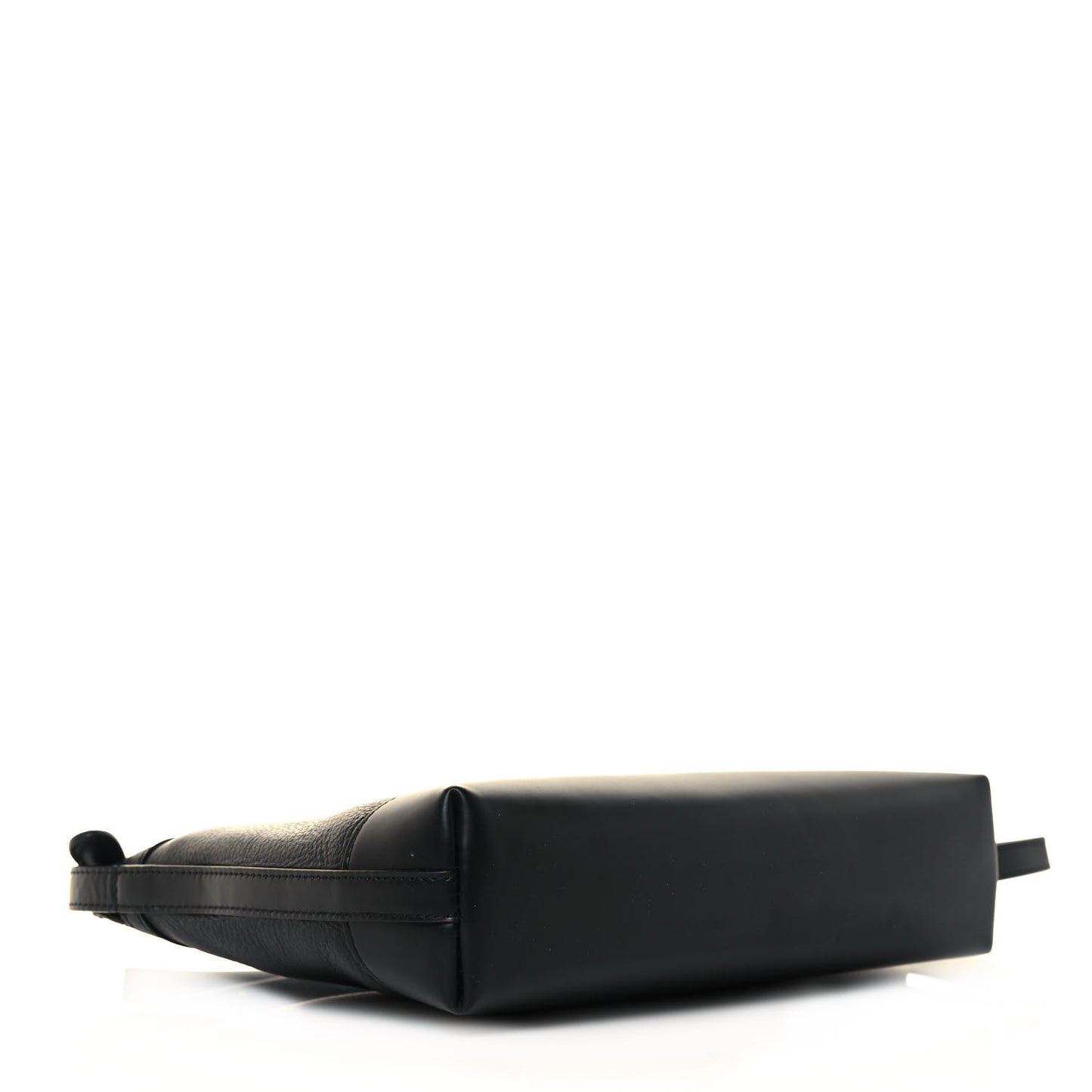 Calfskin Logo Shouder Bag Black