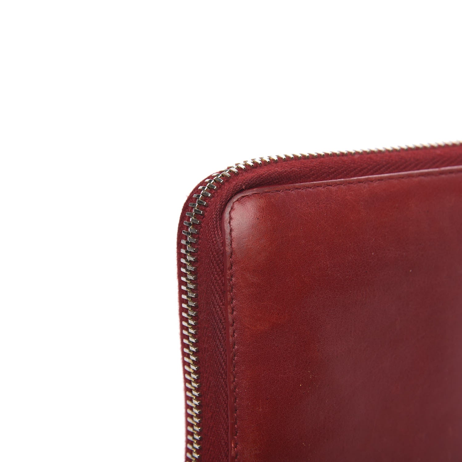 Saint Laurent Calfskin Classic Y Ligne Zip Around Wallet Red 9 of 11