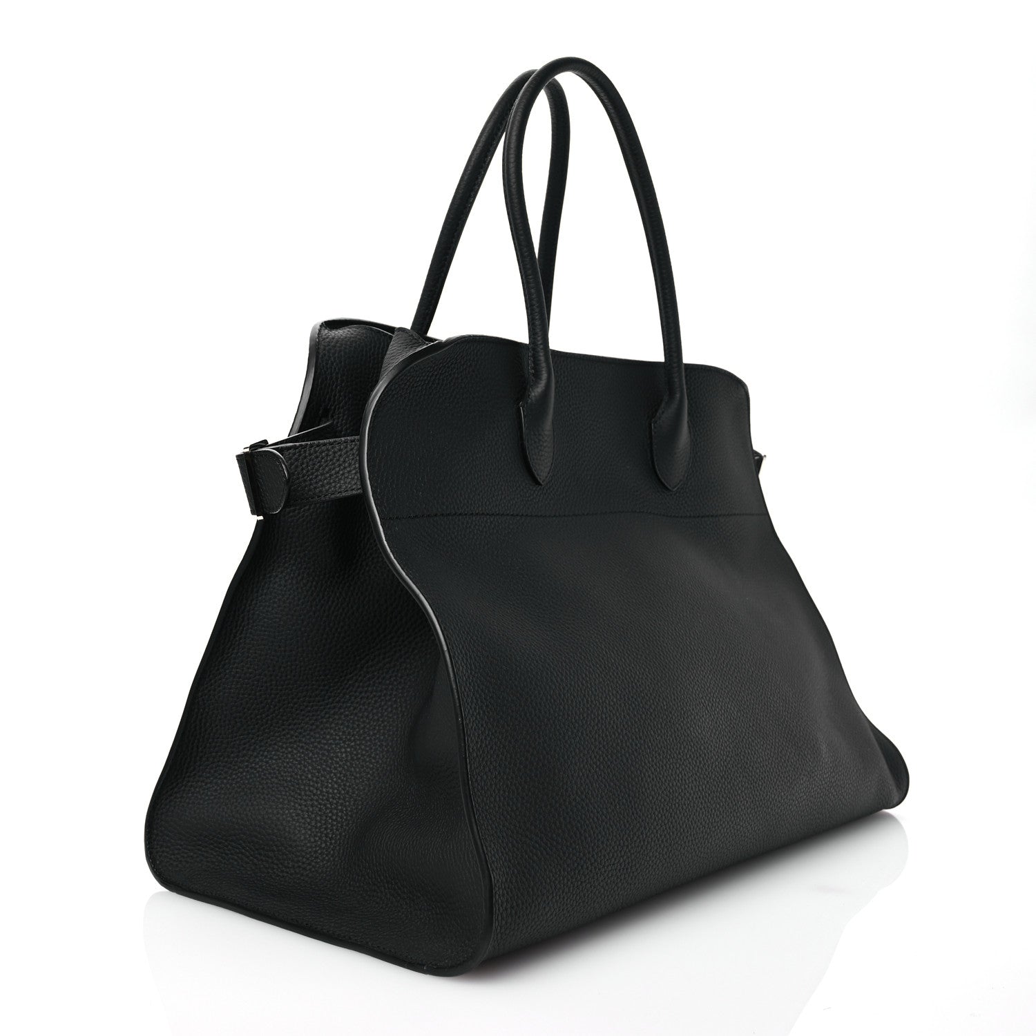 The Row Grained Calfskin Soft Margaux 17 Black 3 of 11