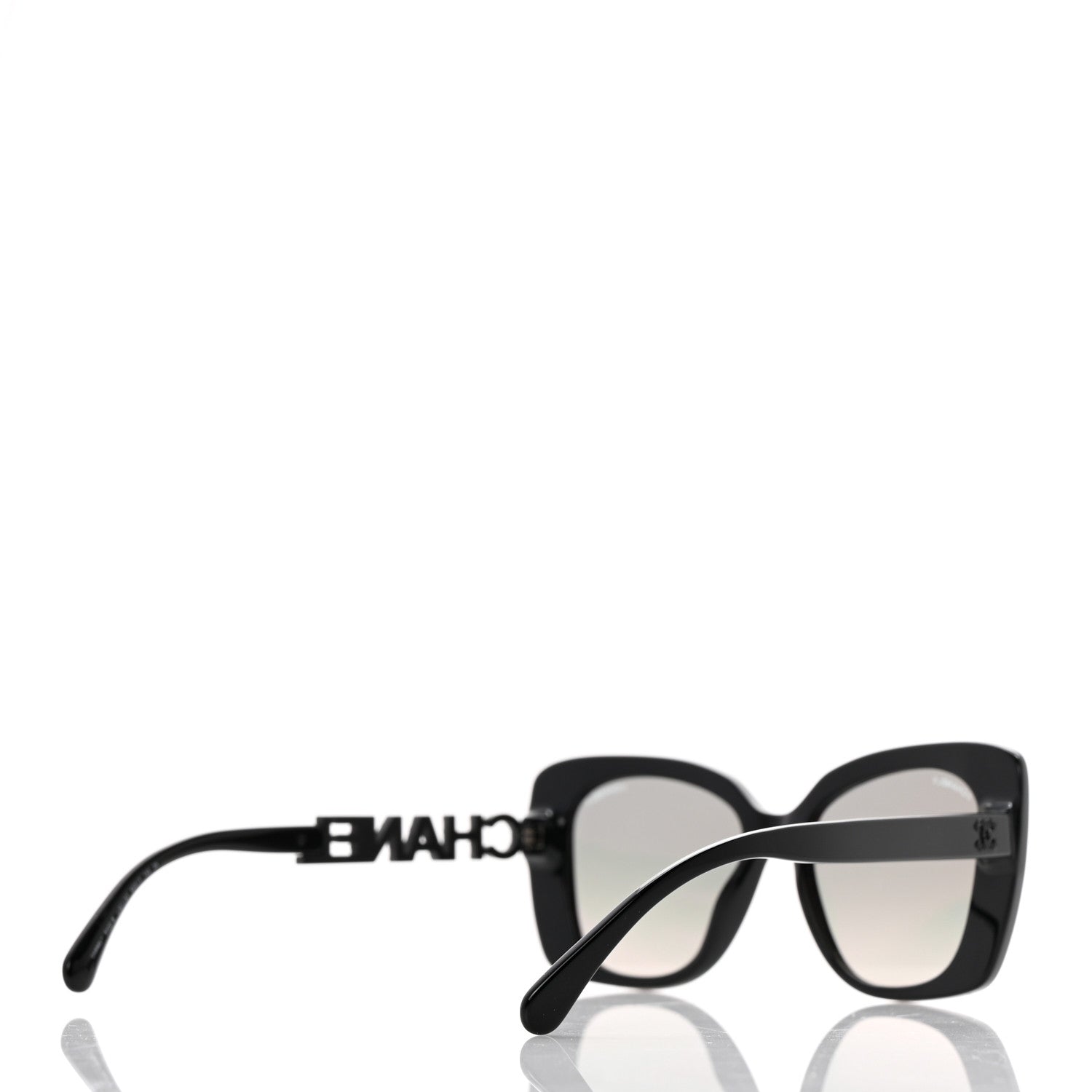 Chanel Acetate Strass Square Sunglasses 5422-B Black 4 of 8
