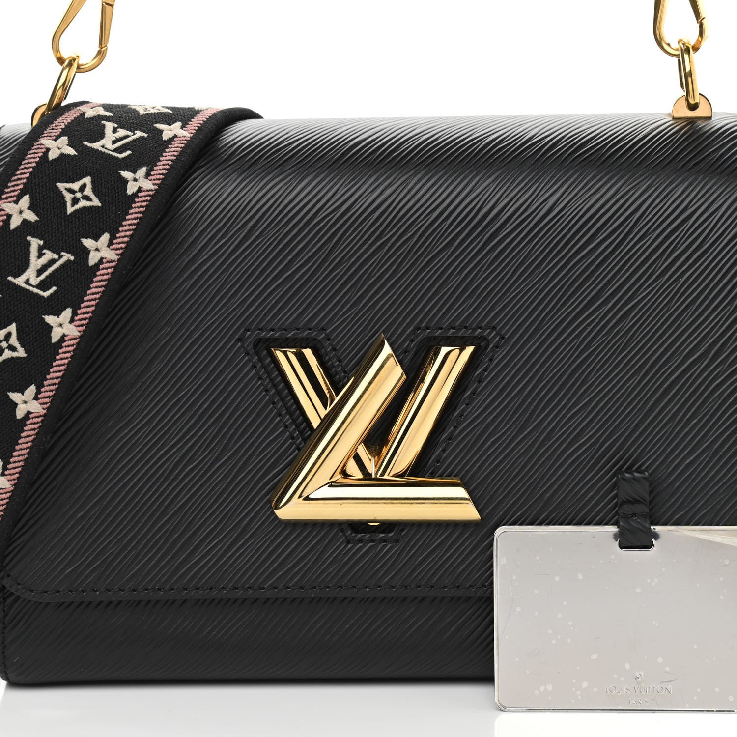 Louis Vuitton Epi Monogram Flower Twist MM Black 8 of 13
