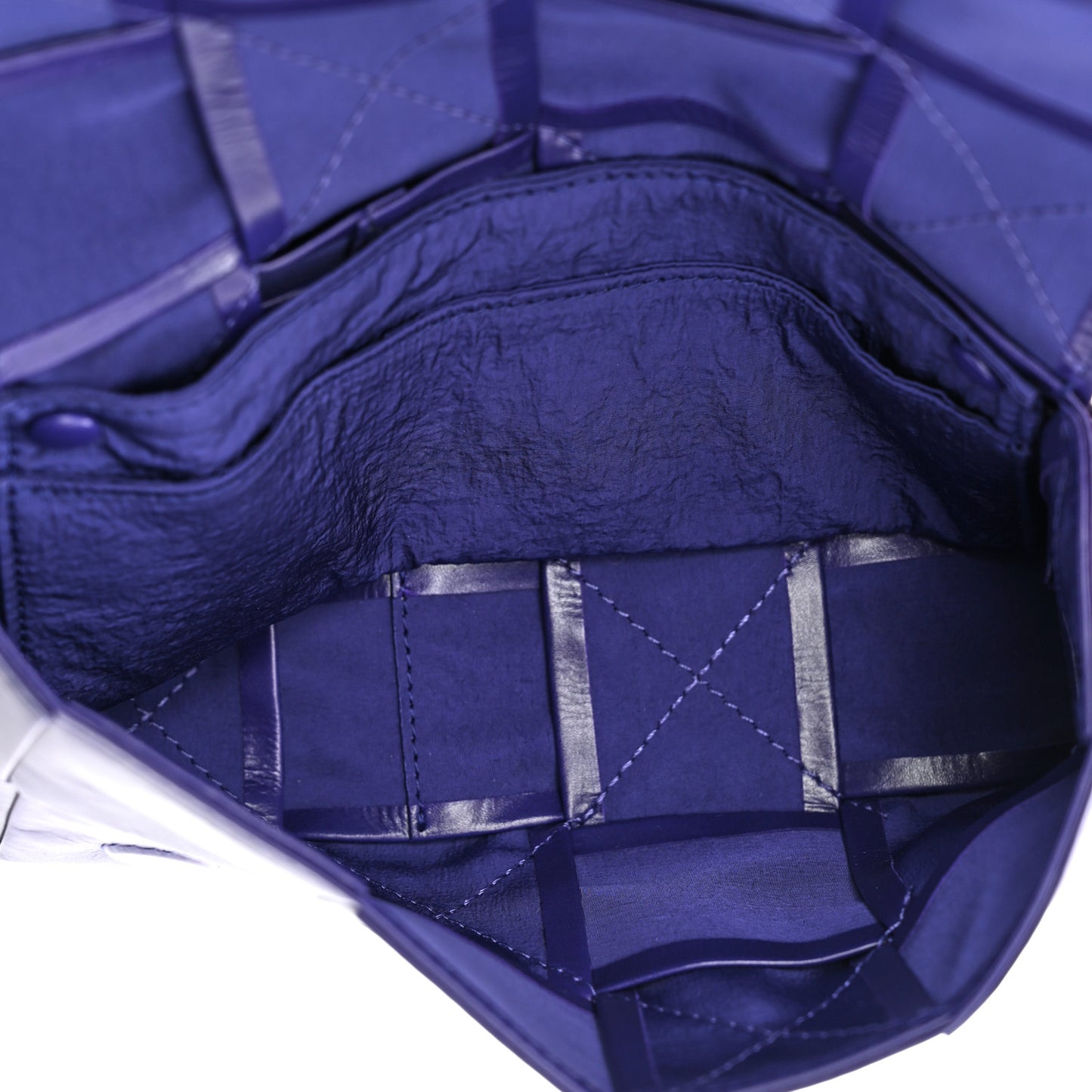 Paper Calfskin Intrecciato Cassette Belt Bag Purple