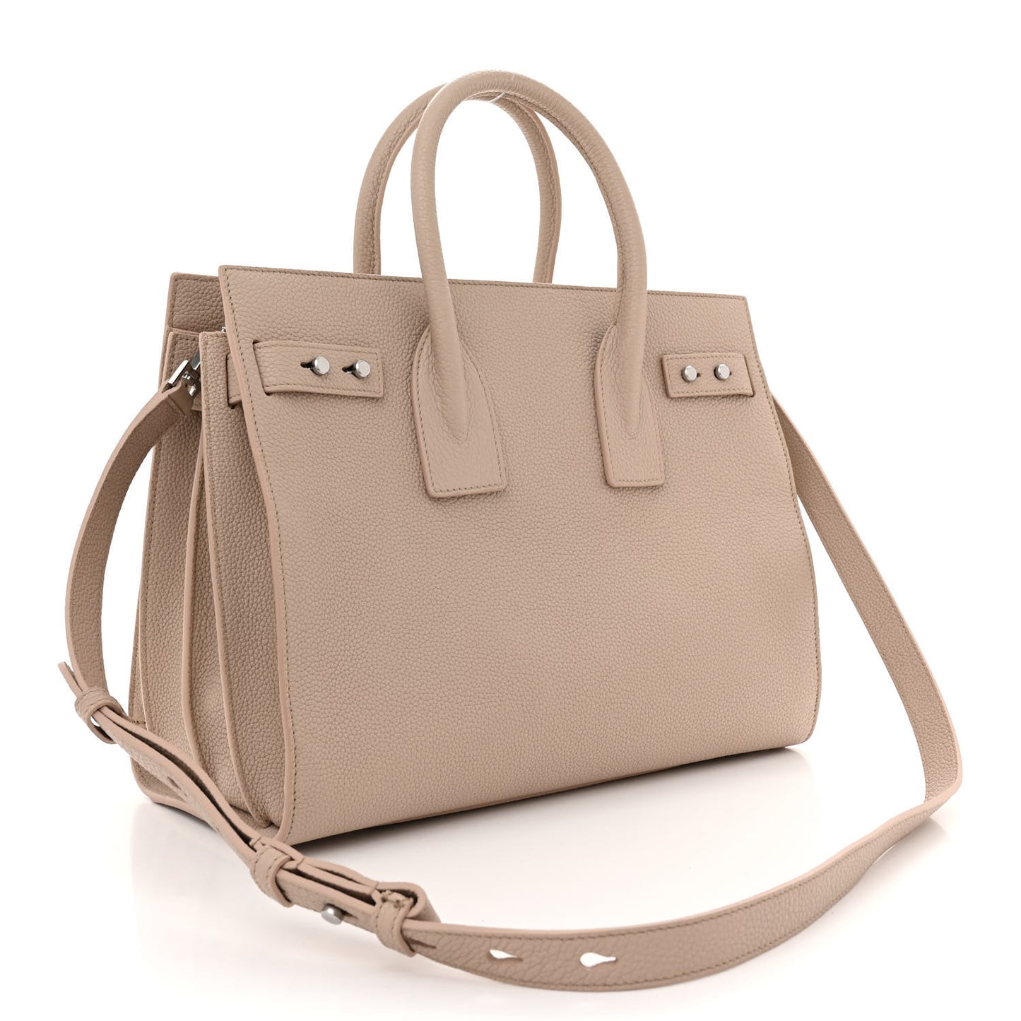 Grained Calfskin Small Supple Sac De Jour Light Natural