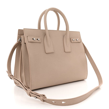 Saint Laurent Grained Calfskin Small Supple Sac De Jour Light Natural 3 of 15