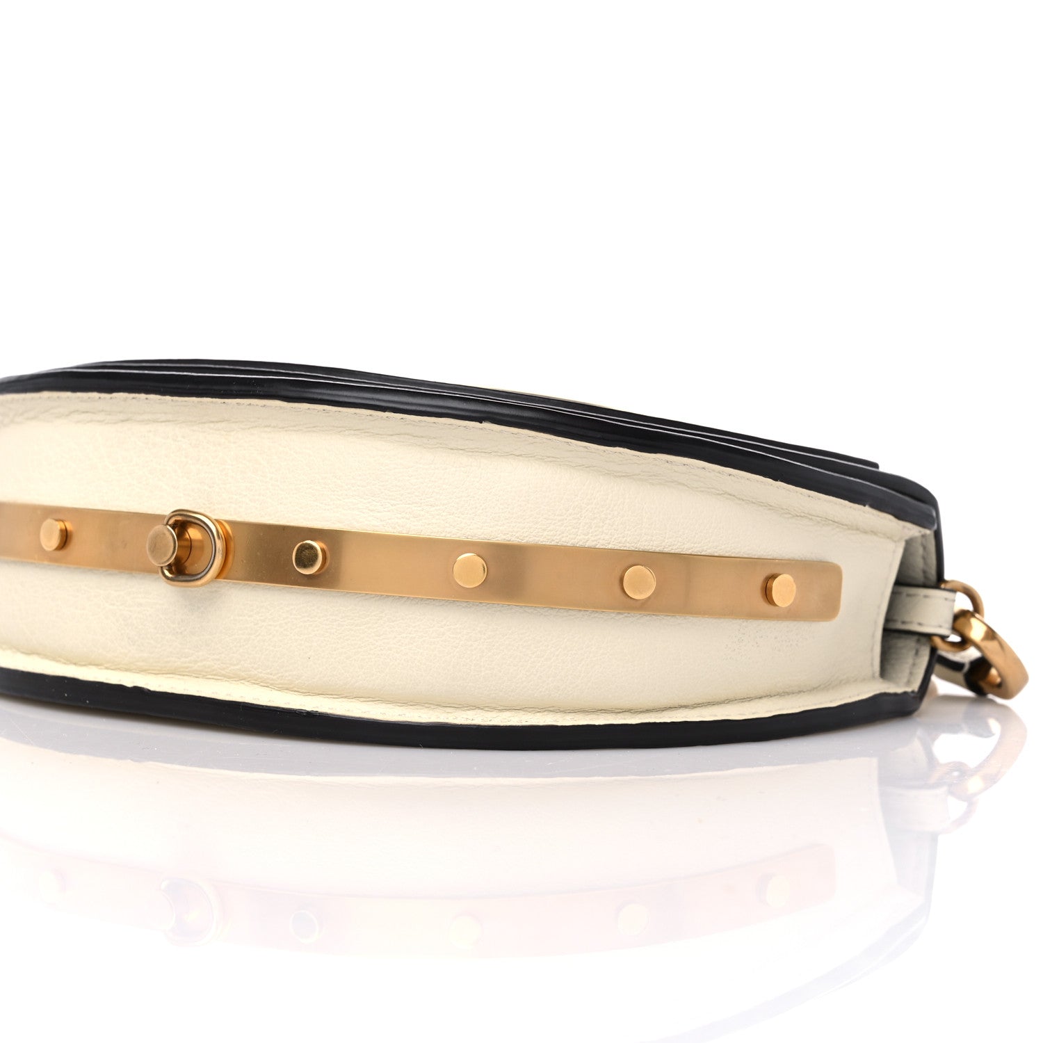 Chloe Calfskin Small Nile Bracelet Minaudiere Bag Off White 9 of 9