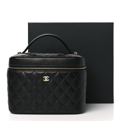 Chanel Caviar Quilted Large Vanity Pouch Black 12 of 12