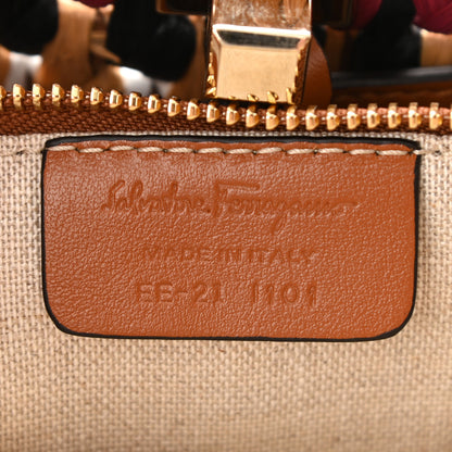 Salvatore Ferragamo Raffia The Studio Tote Multicolor 7 of 8
