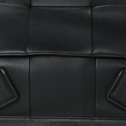 Bottega Veneta Grained Calfskin Maxi Intrecciato Medium Arco Black 7 of 9