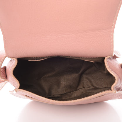 Chloe Grained Calfskin Small Marcie Saddle Bag Anemone Pink 10 of 10