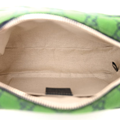 Gucci Monogram Multicolor Matelasse Diagonal Small GG Marmont Chain Shoulder Bag Green Blue 5 of 11