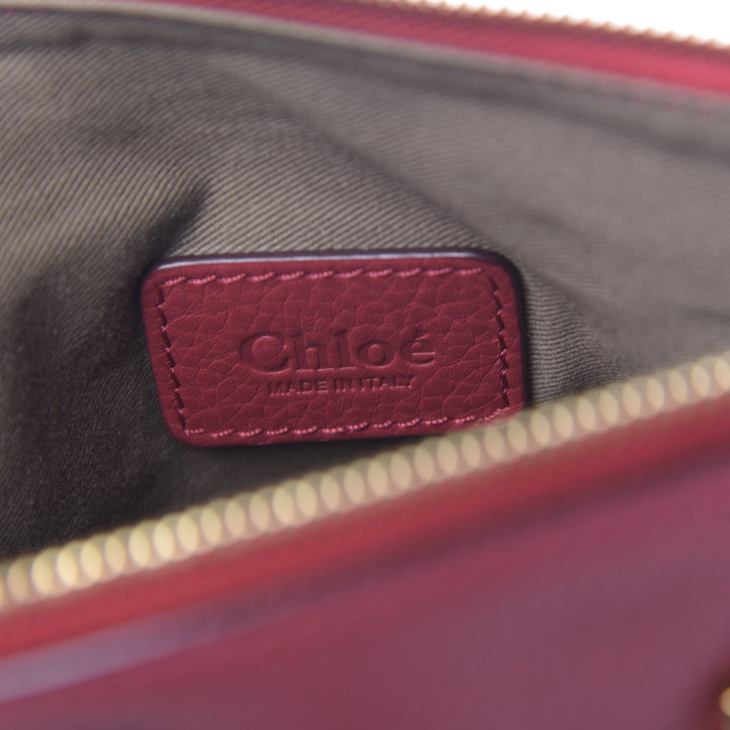 Calfskin Baby Marcie Satchel Peony Red