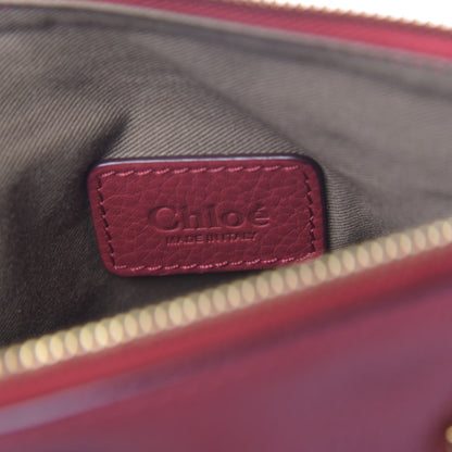 Chloe Calfskin Baby Marcie Satchel Peony Red 7 of 10