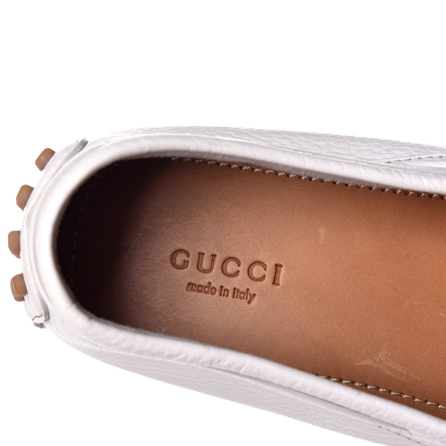 Gucci Calfskin Womens Loafers 41 White 8 of 10