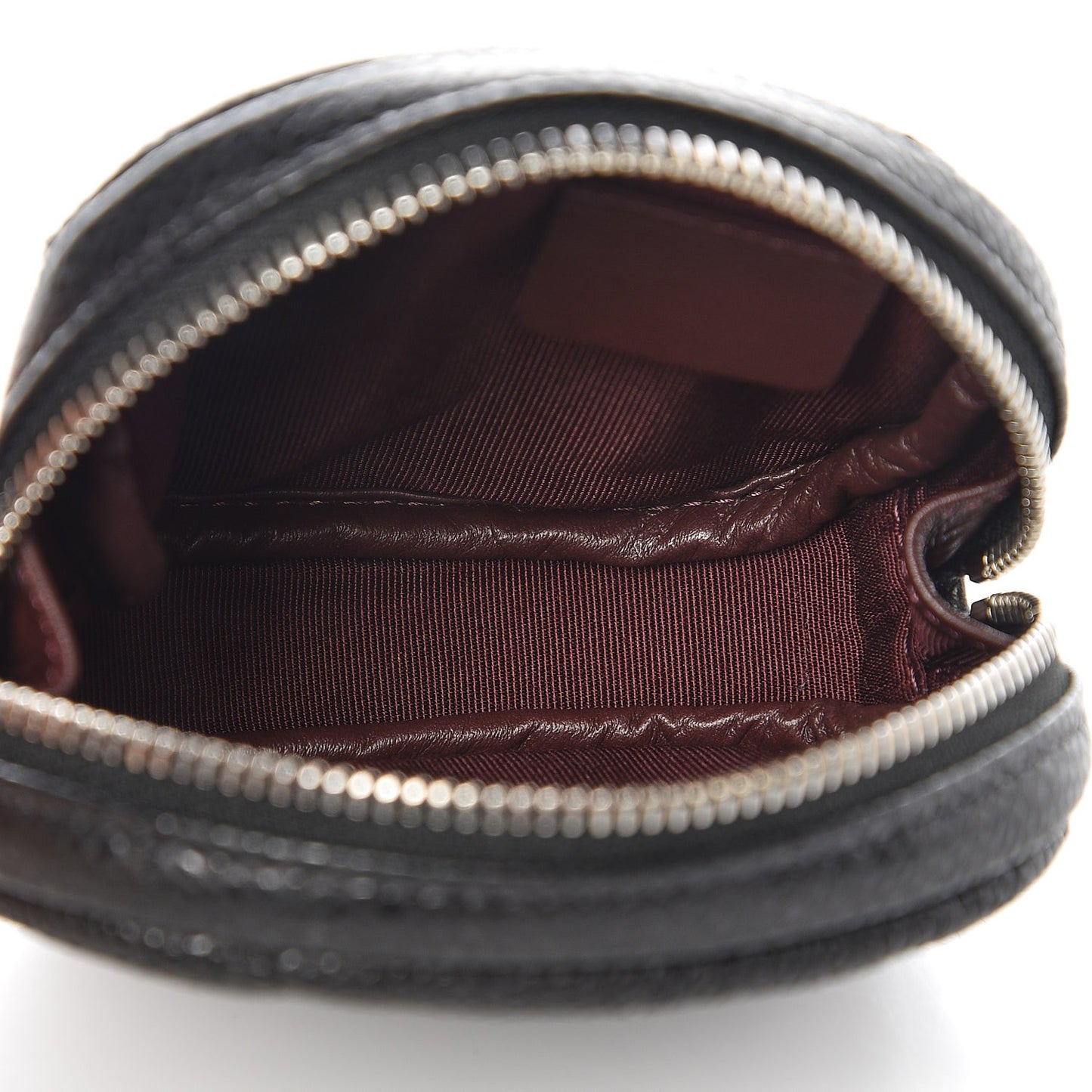 Caviar Quilted Zip Around Classic Coin Purse Black