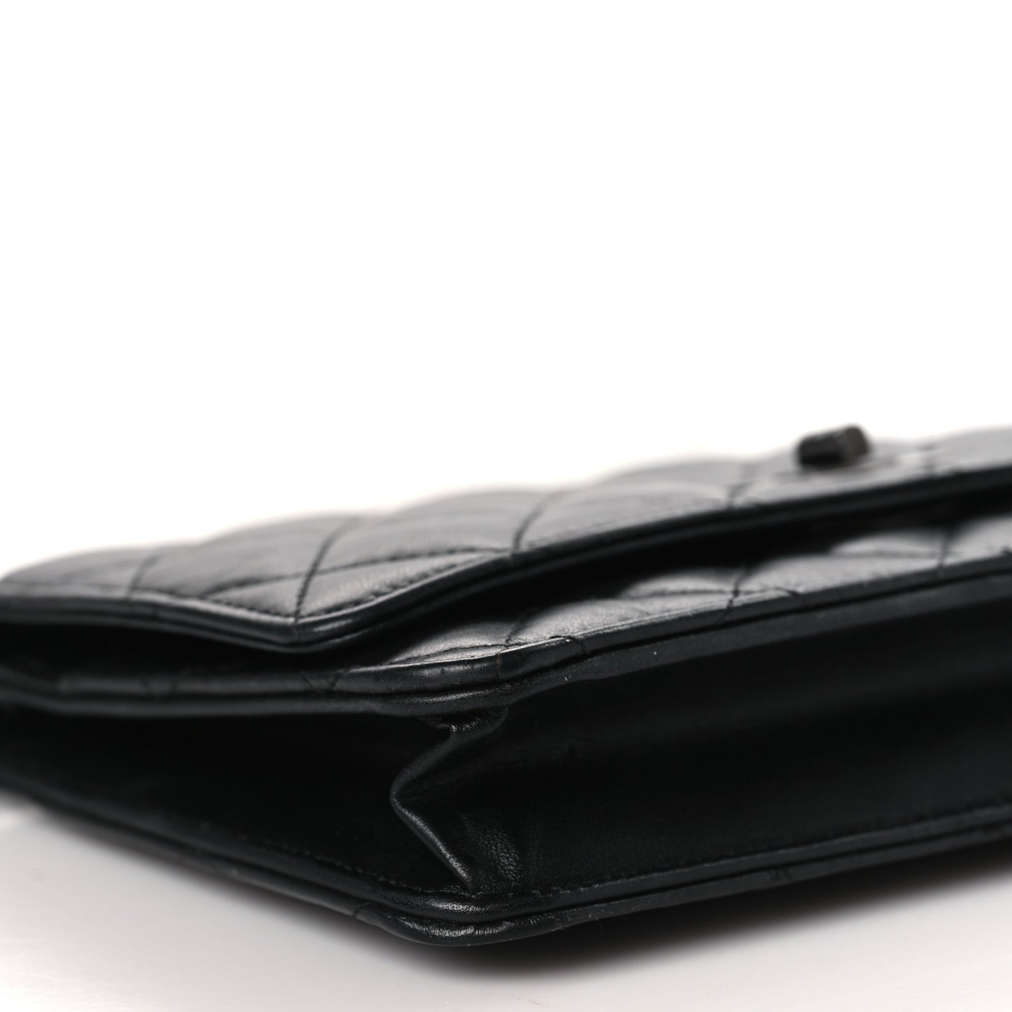 Aged Calfskin Quilted Reissue Wallet On Chain WOC So Black