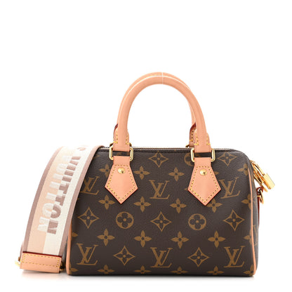 Louis Vuitton Monogram Speedy Bandouliere 20 Beige 1 of 10