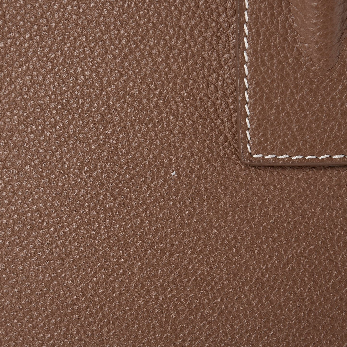 Grained Calfskin Topstitch Small Sac De Jour Cognac