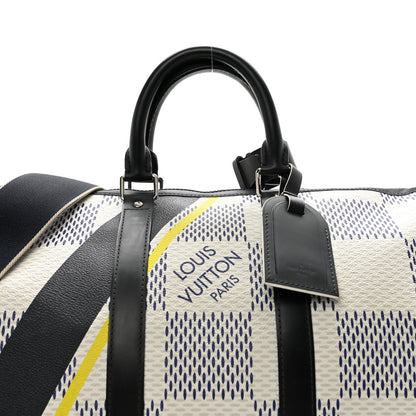Louis Vuitton Damier Azur Latitude America's Cup Keepall Bandouliere 45 8 of 16