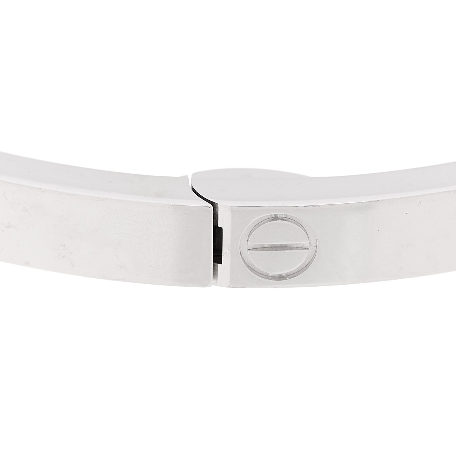 Cartier 18K White Gold 10 Diamond Small LOVE Bracelet 17 7 of 10