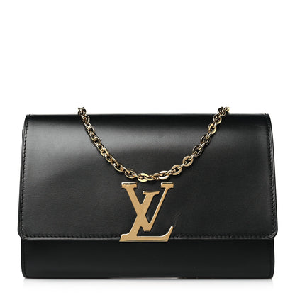 Louis Vuitton Calfskin Chain Louise GM NM Black 1 of 10
