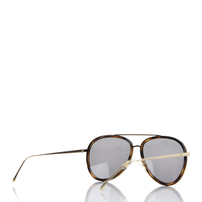 Fendi Acetate Metal Aviator Sunglasses FF G155/S Havana 4 of 7