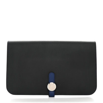 Hermes Swift Dogon Duo Wallet Black 1 of 10