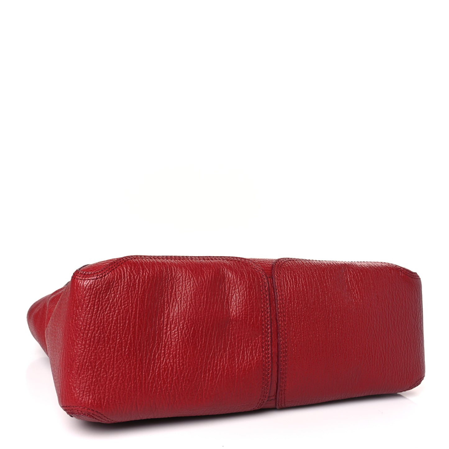 Textured Calfskin Large Pashli Satchel Red