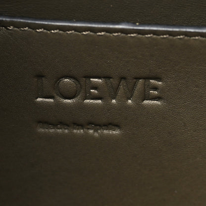 Loewe Calfskin Linen Mini Lazo Tote Khaki Green 6 of 9