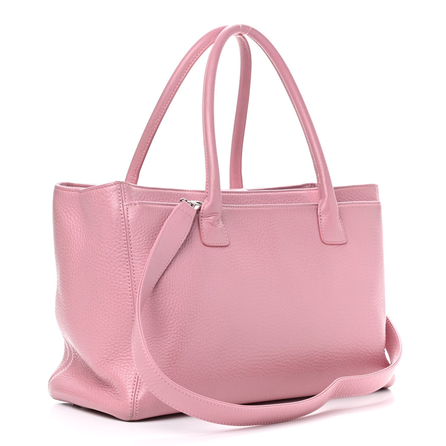 Calfskin Cerf Shopper Tote Pink