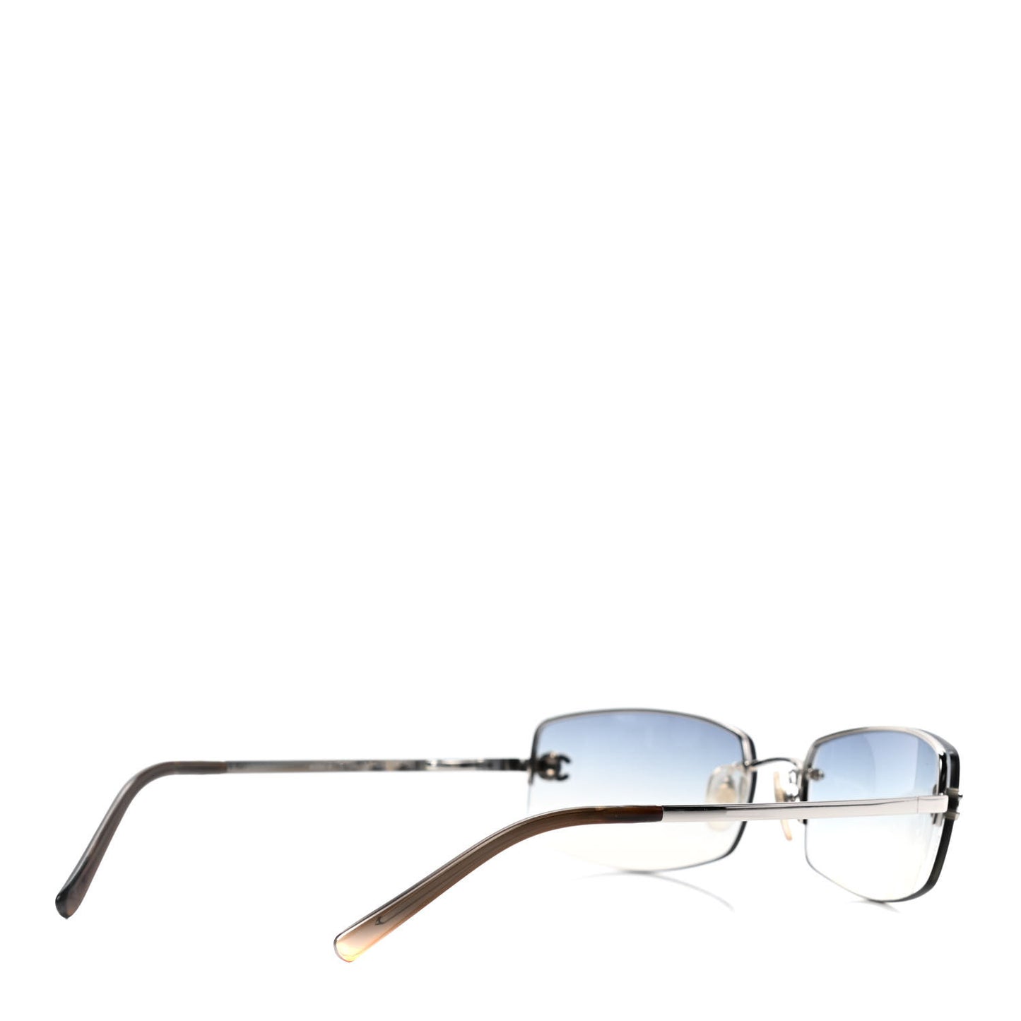 Crystal CC Logo Sunglasses 4093-B Silver