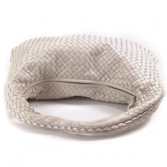Bottega Veneta Leather Woven Hobo White 6 of 11