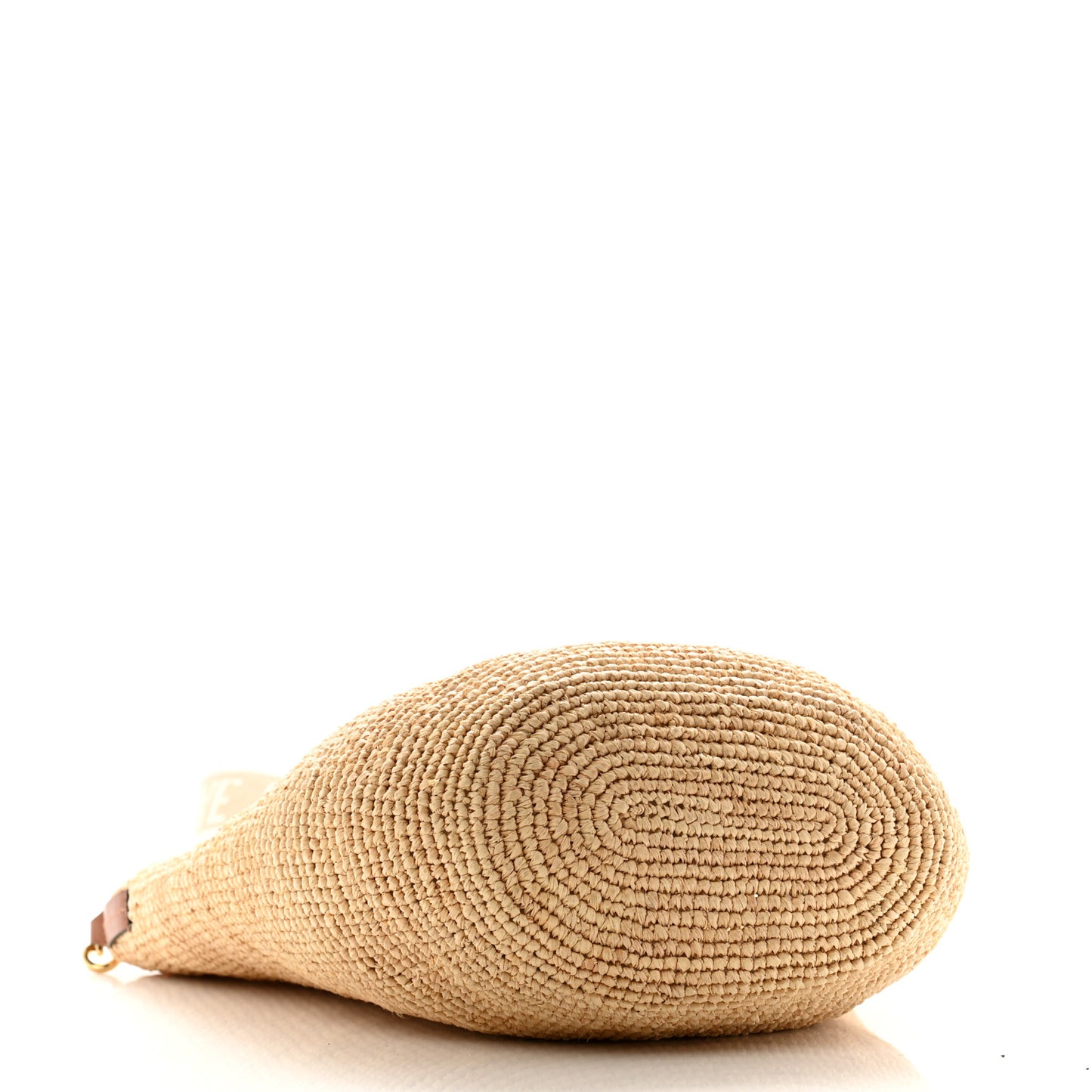 Raffia Mini Slit Tote Bag Natural Tan