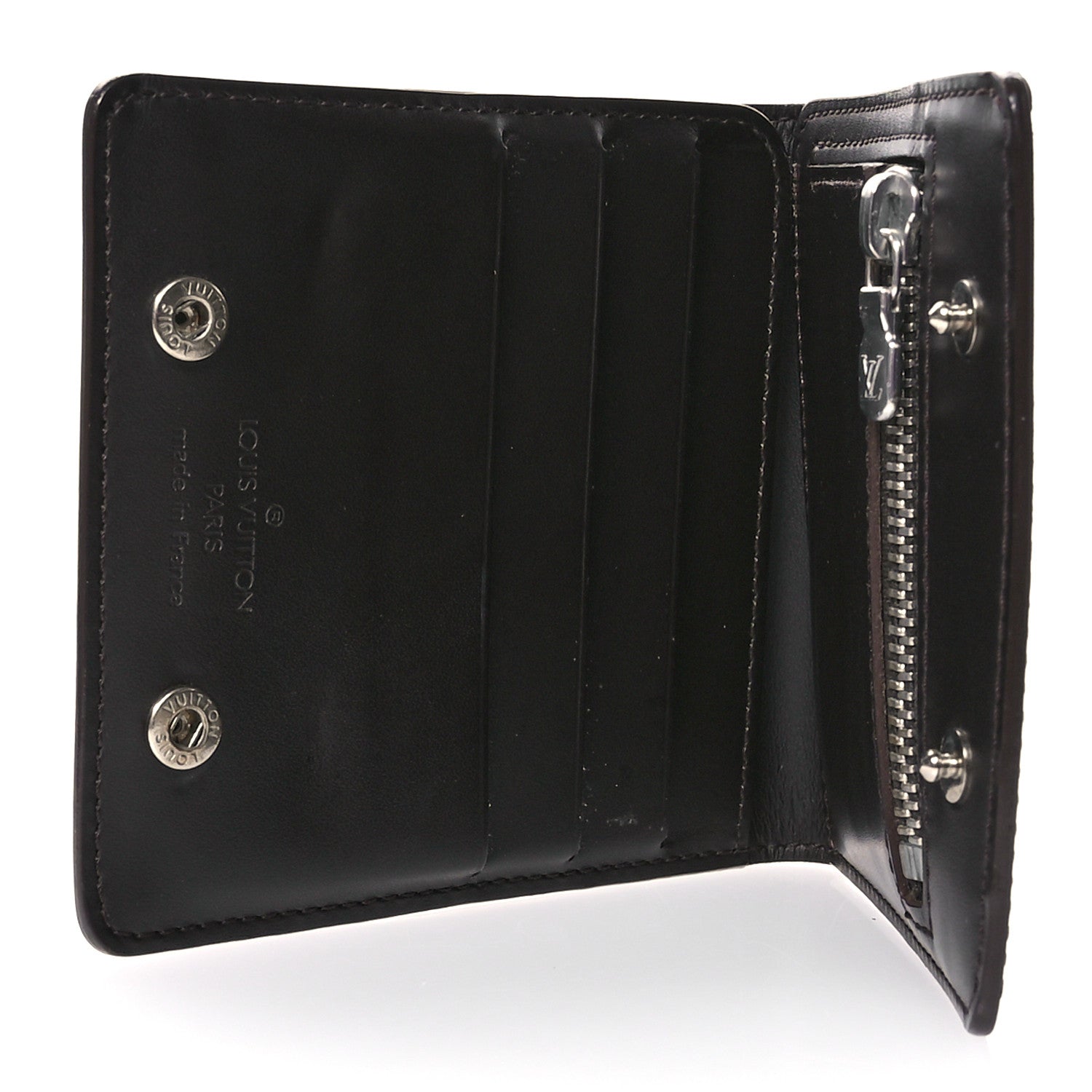 Louis Vuitton Monogram Glace Compact Wallet Cafe Brown 5 of 8