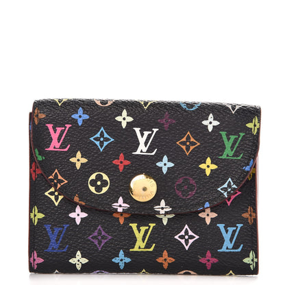 Louis Vuitton Monogram Multicolor Business Card Holder Black Grenade 1 of 10