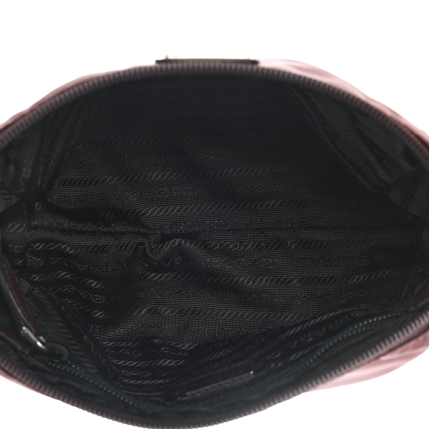 Tessuto Nylon Saffiano Wristlet Granato