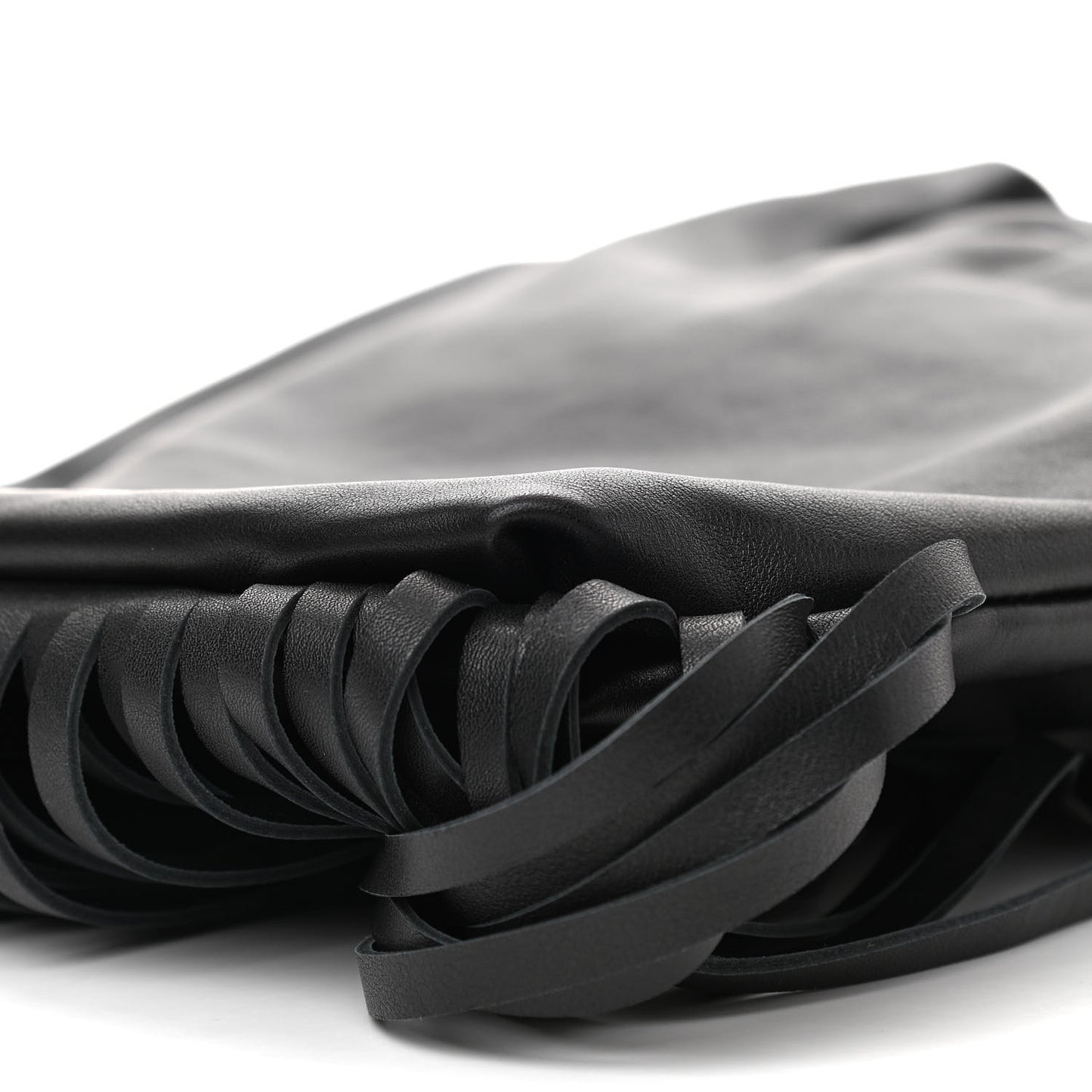 Nappa The Fringe Pouch Shoulder Bag Black