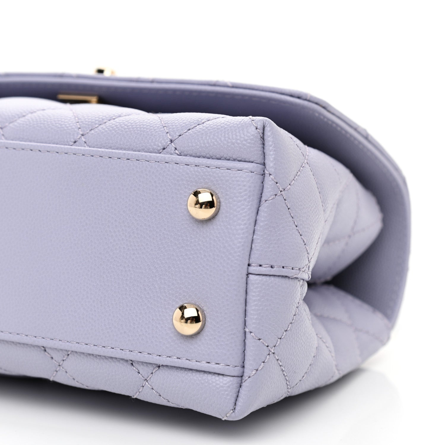Chanel Caviar Quilted Mini Coco Handle Flap Light Purple 10 of 10