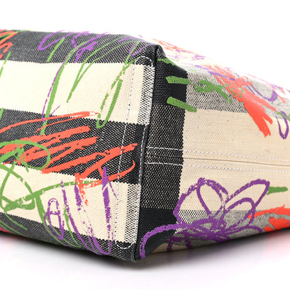 Burberry Coated Canvas Medium Reversible Doodle Tote White Black 7 of 12