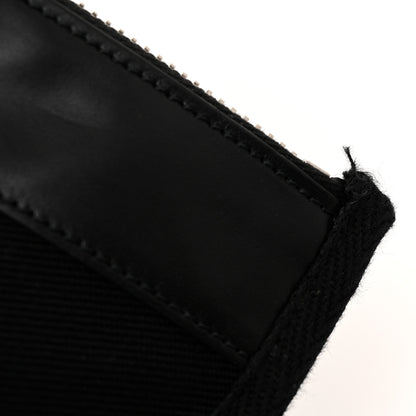Saint Laurent Canvas Rive Gauche Drawstring Backpack Black White 15 of 15