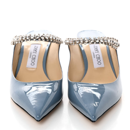 Jimmy Choo Patent Crystal Bing 65 Pumps 40.5 Blue 2 of 7