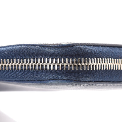 Prada Saffiano Large Zip Around Travel Wallet Bleuette 9 of 12
