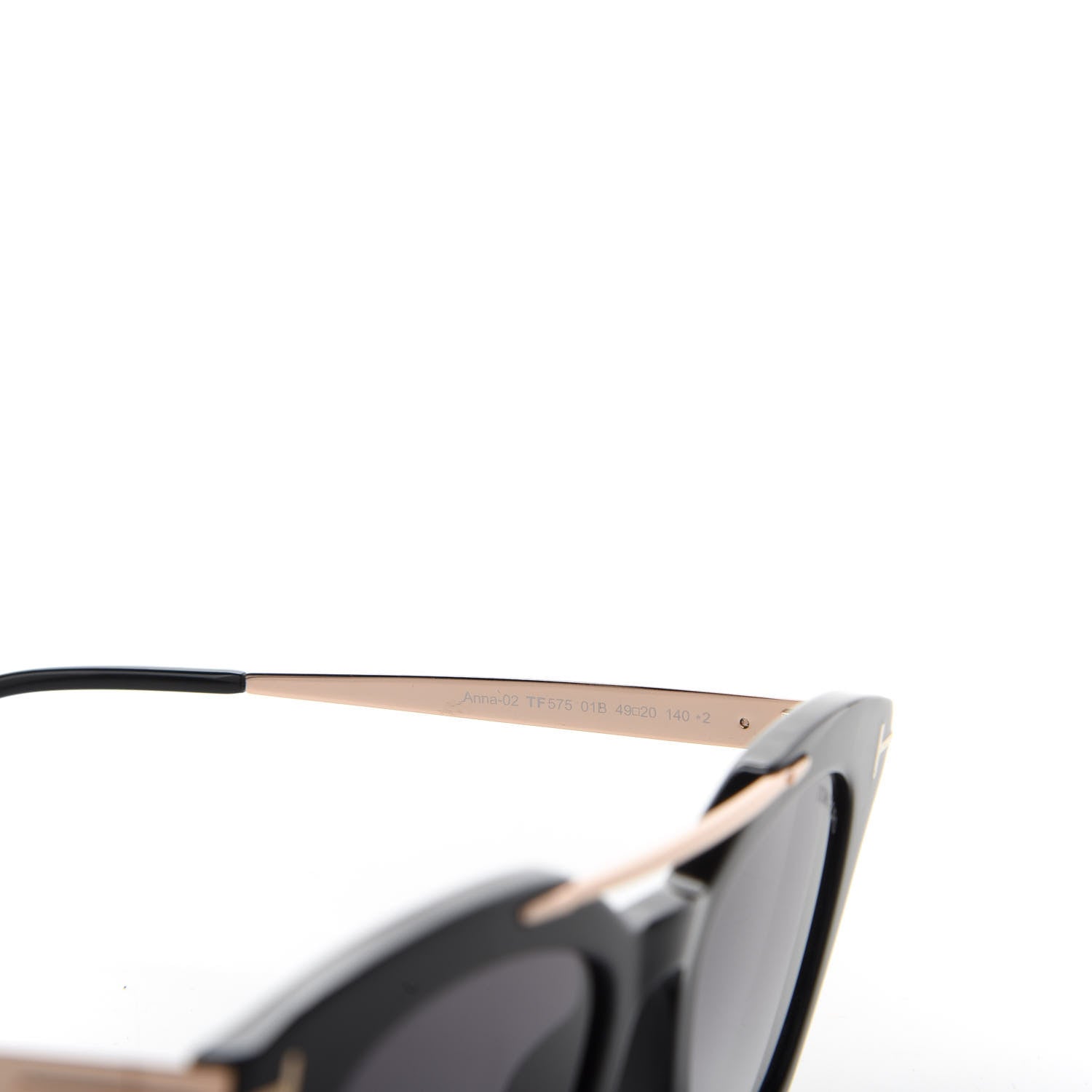 Tom Ford Acetate Anna Sunglasses TF575 Black 706217 – FASHIONPHILE
