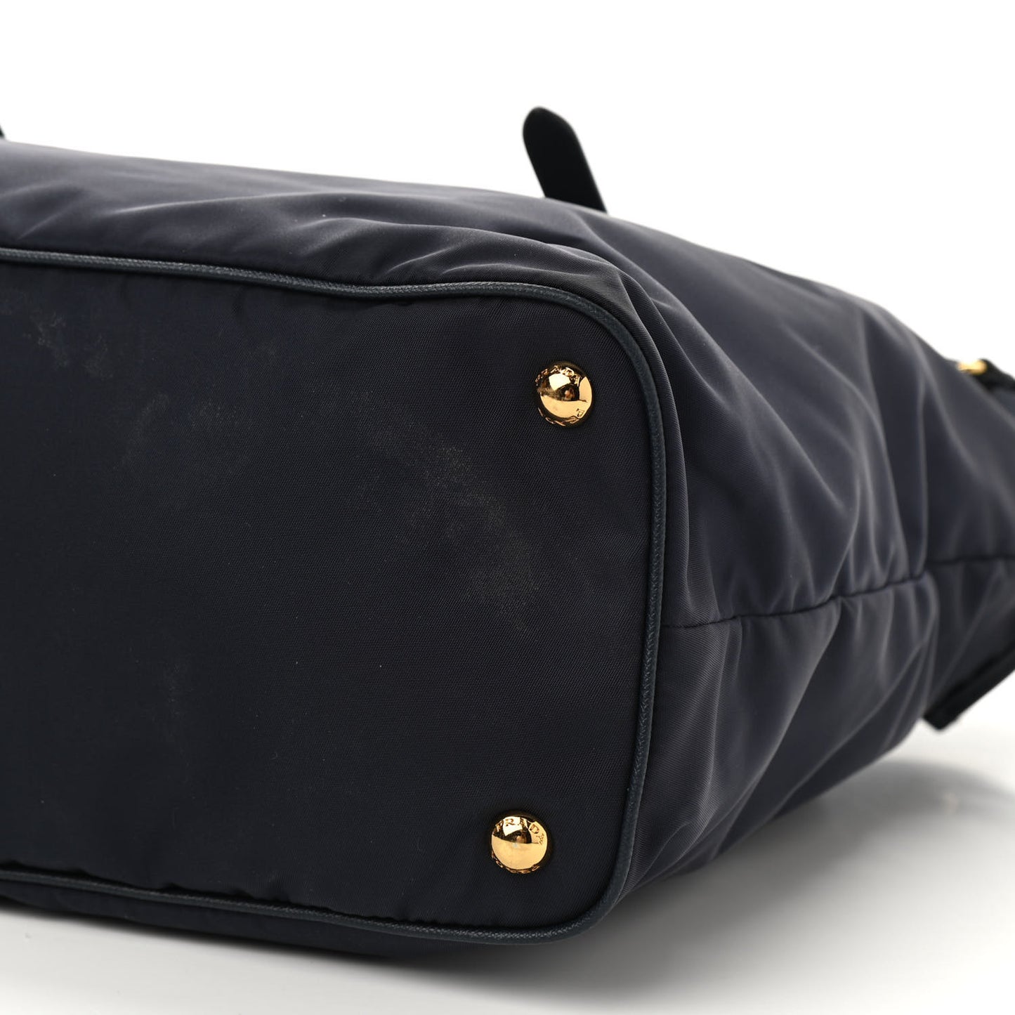 Tessuto Nylon Saffiano Tote Bleu