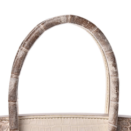 Hermes Matte Niloticus Crocodile Himalaya Birkin 30 Blanc 48 of 56