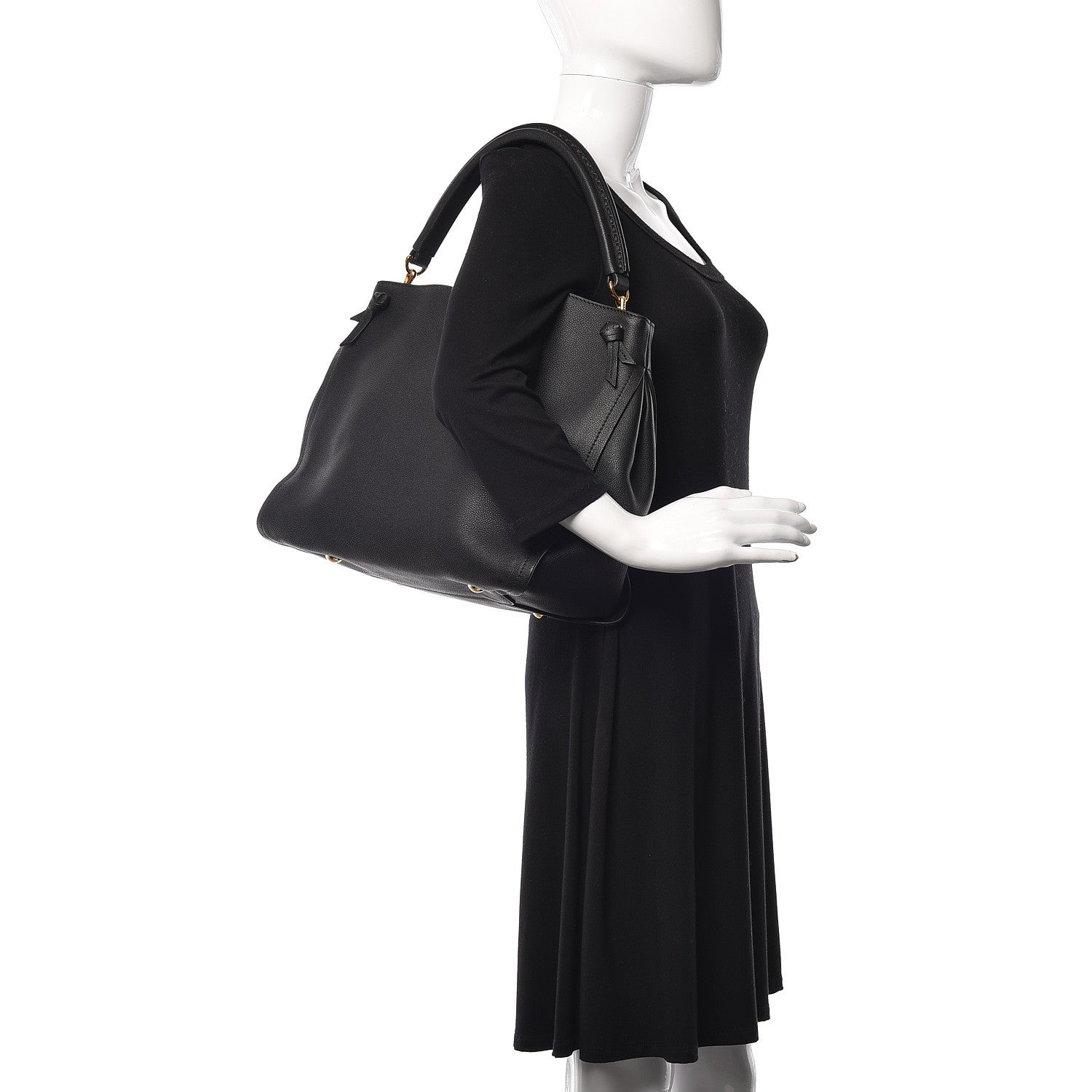 Louis Vuitton Calfskin Tournon Black 2 of 19