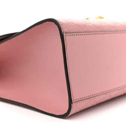 Gucci Guccissima Signature Medium Padlock Shoulder Bag Rose Baby Candy 9 of 14