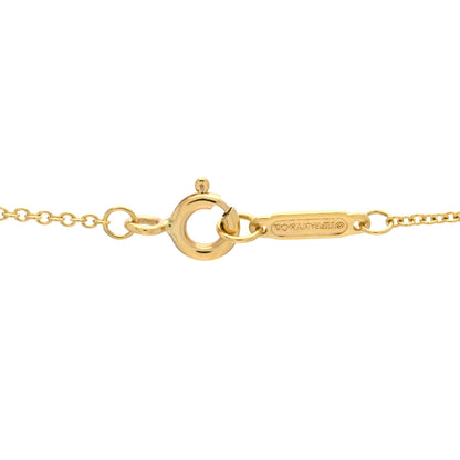 Tiffany 18K Yellow Gold Small Oval Key Pendant Necklace 4 of 4