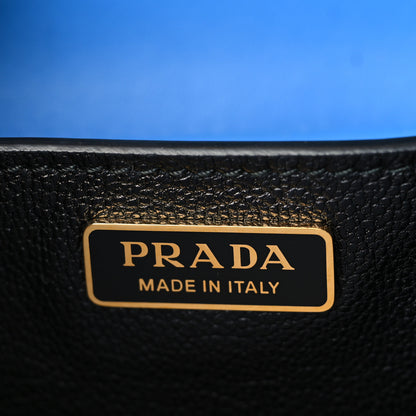 Prada City Calf Saffiano Cahier Bag Marea Black 6 of 6
