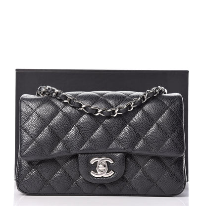 Chanel Caviar Quilted Mini Rectangular Flap Black 12 of 12