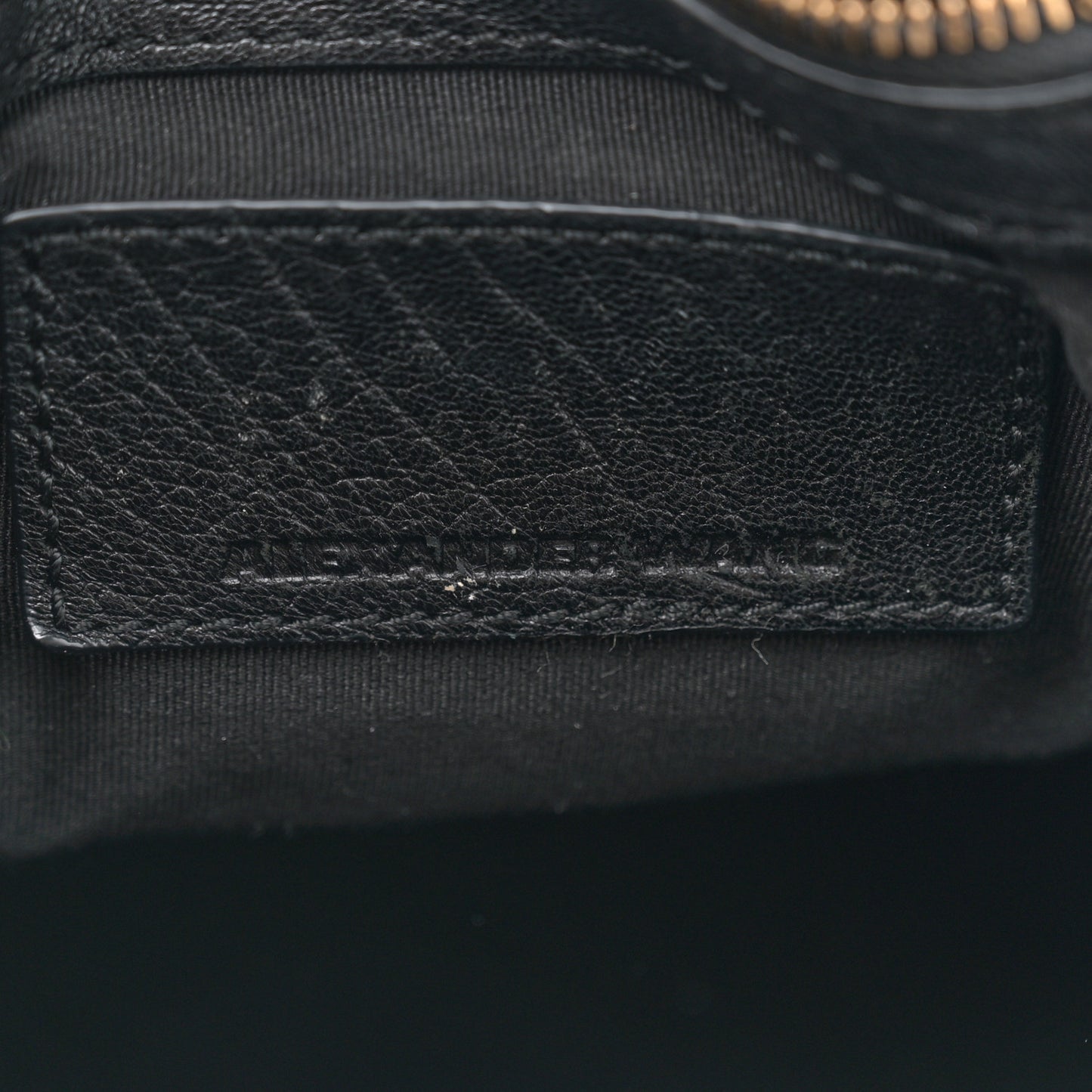 Pebbled Lambskin Mini Rockie Black Antique Brass Hardware